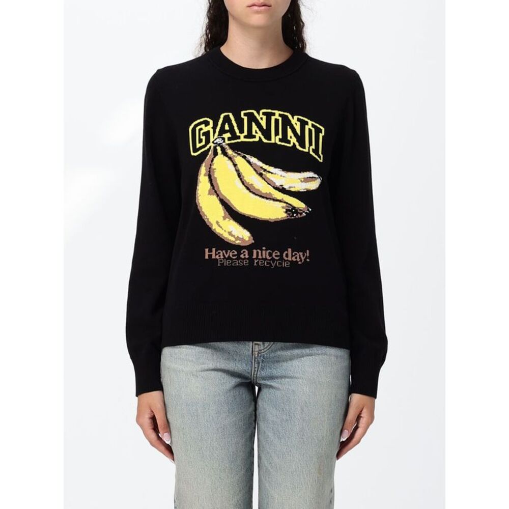 Ganni Sweater Woman Black